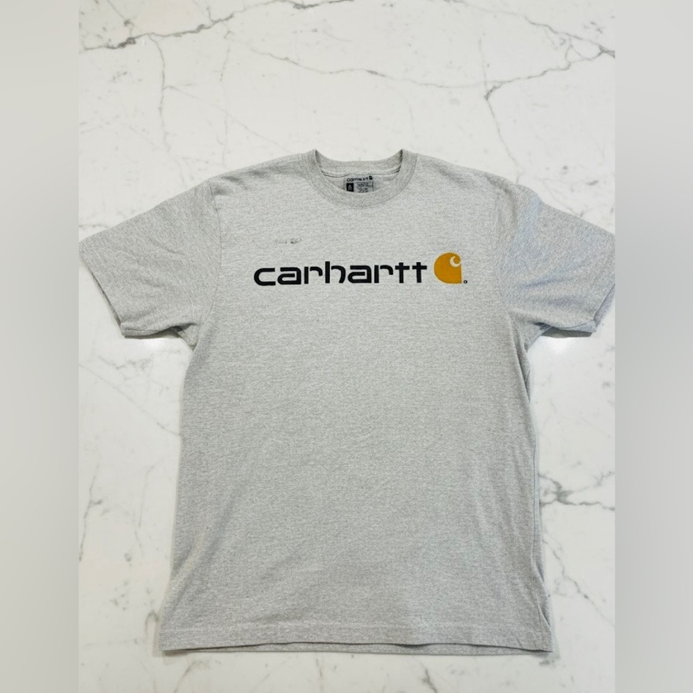 Carhartt Men's Light Gray Logo T-Shirt